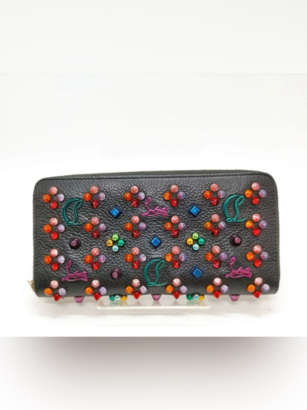 Christian Louboutin Multicolor Studded Wallet